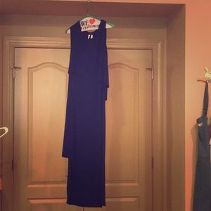 Dark blue maternity dress